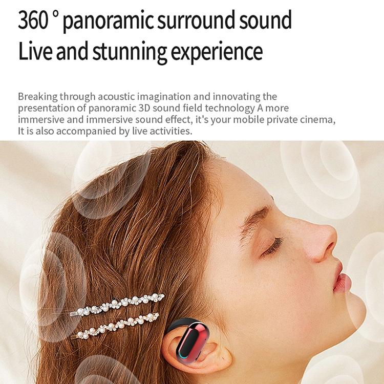 Rotatable Bluetooth Sports Earphones with Noise Reduction - Pure Black 7
