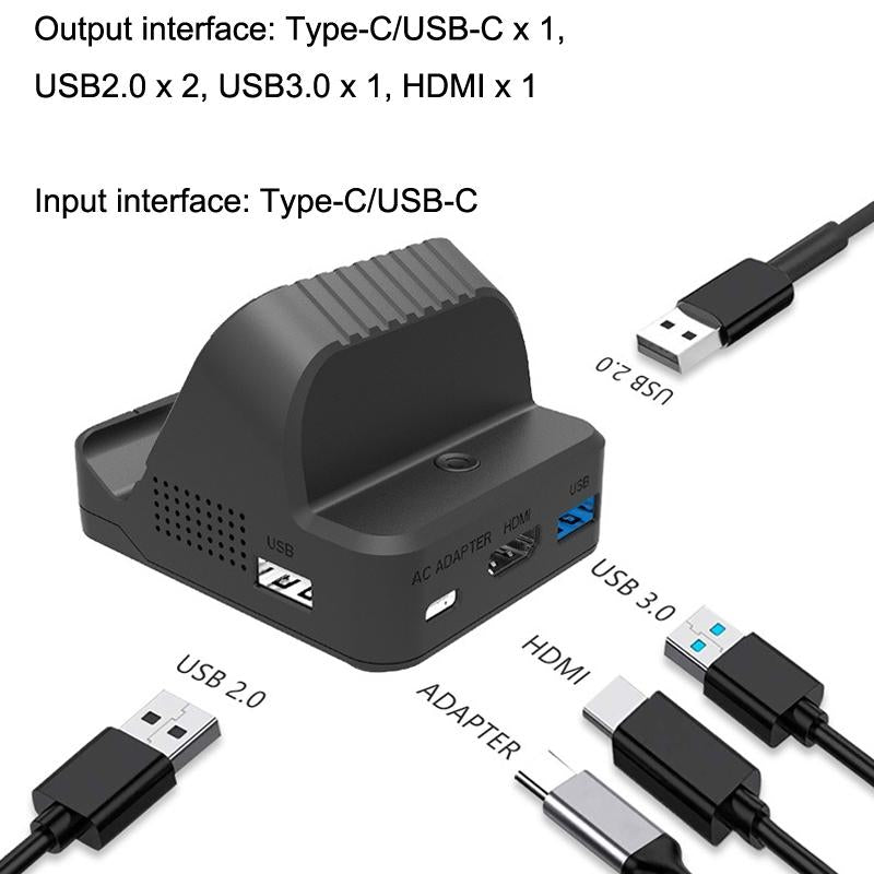 Switch Hdmi Converter with Cooling Fan and Charger 5