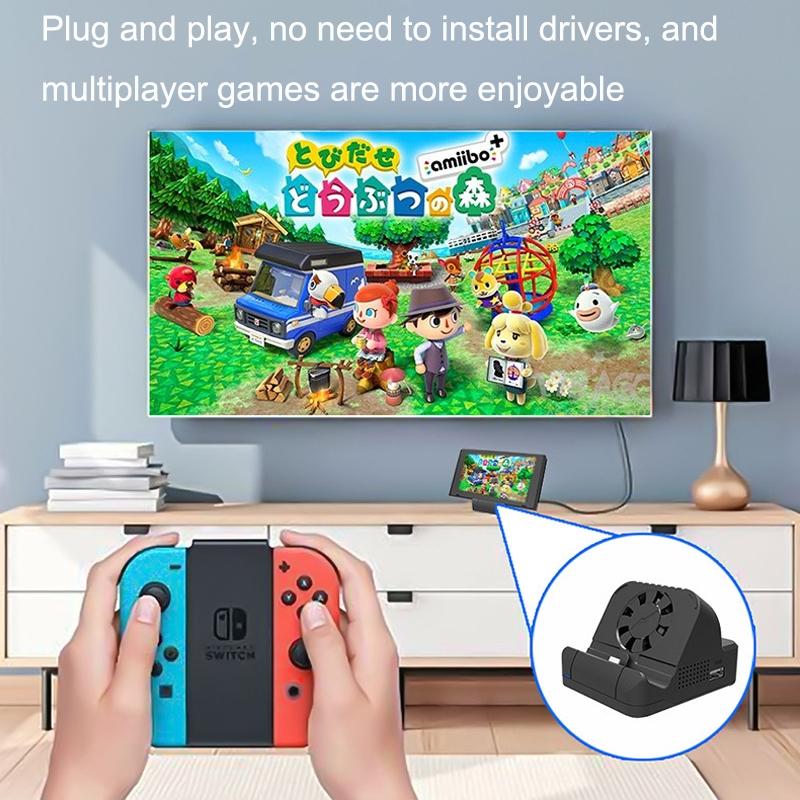 Switch Hdmi Converter with Cooling Fan and Charger 7
