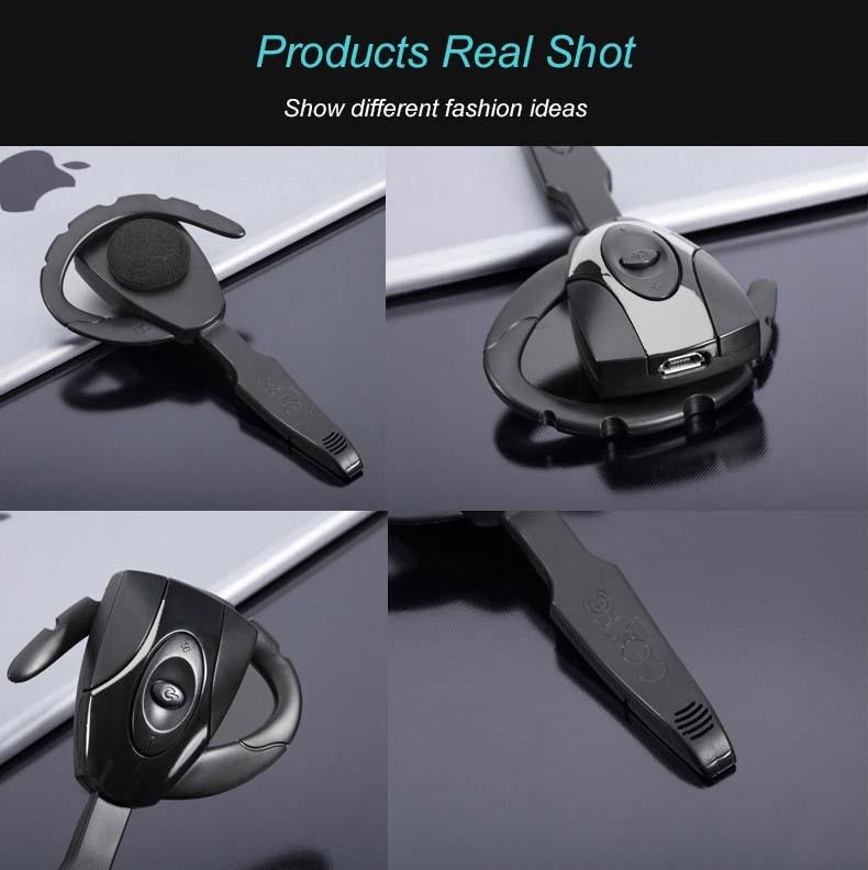 Business Bluetooth 5.0 Earphone with Hanging Ear Design - Black 5