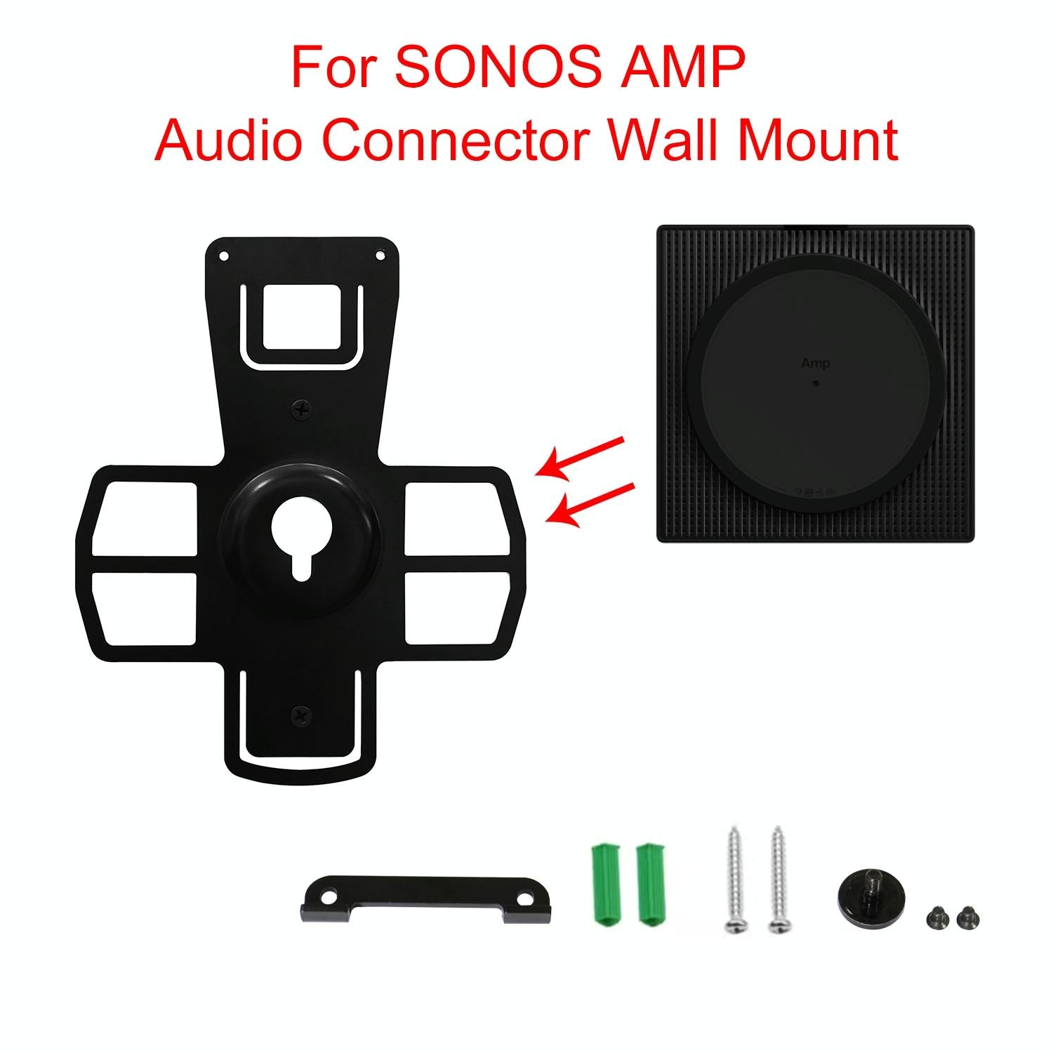 Wall Mount Bracket for Sonos Amp - Black 4