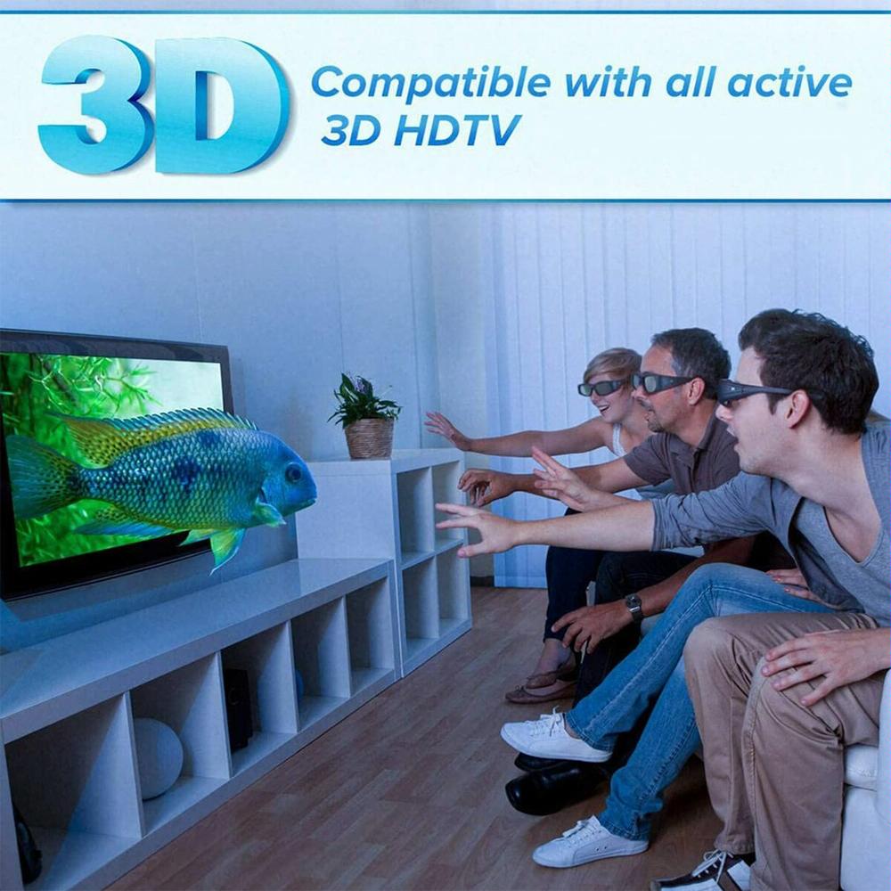Active Shutter 3d Glasses for Dlp Link Projectors - 96hz / 144hz 8