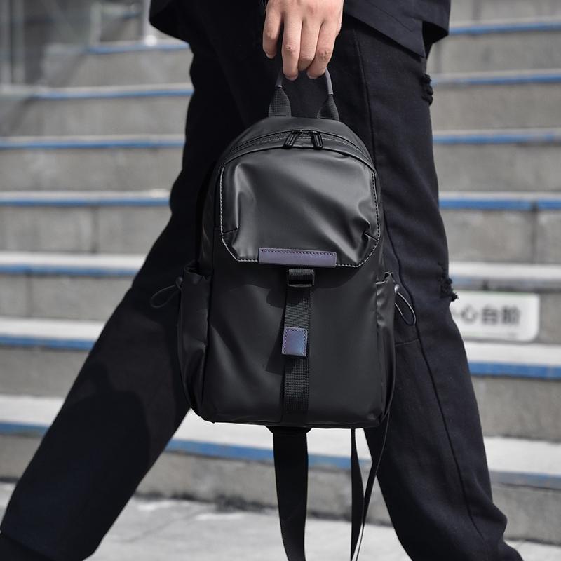 Lightweight Waterproof Men Chest Bag Cycling Shoulder Bag - Black 4