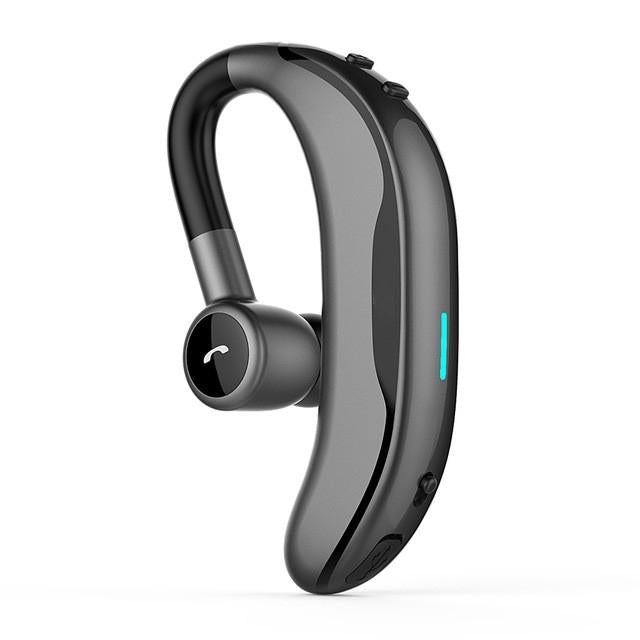 Wireless Ear-hook Bluetooth Earphone with Mic - Car Handsfree - Black Grey 3