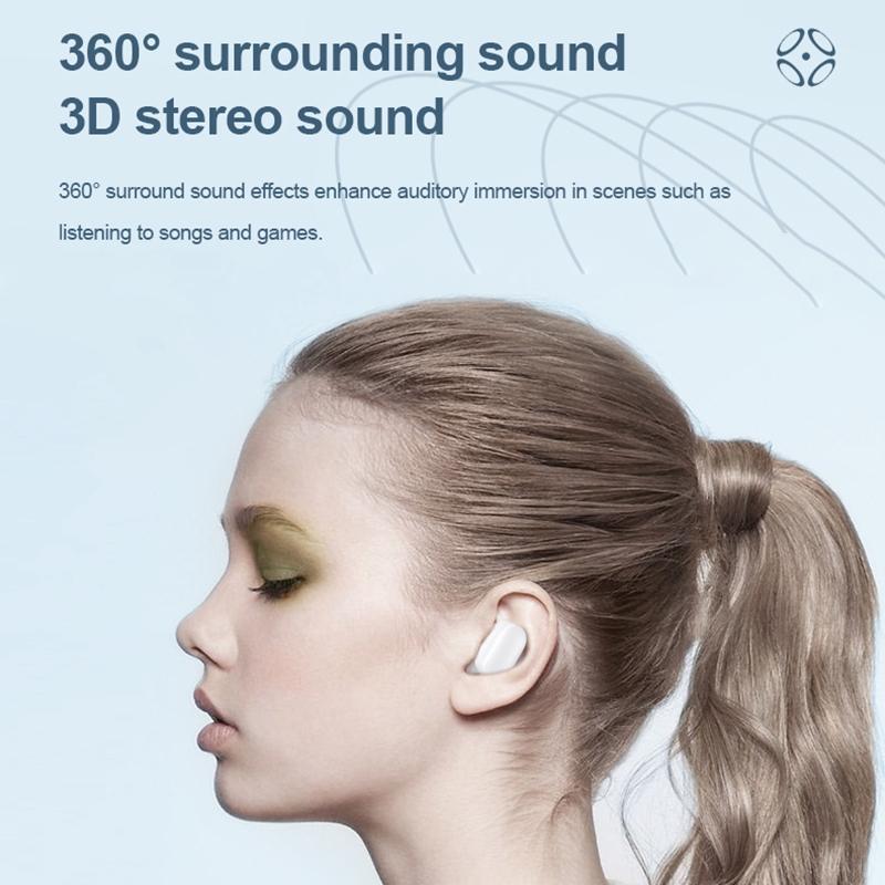 Bluetooth 5.0 Wireless Earbuds Options - Black 5