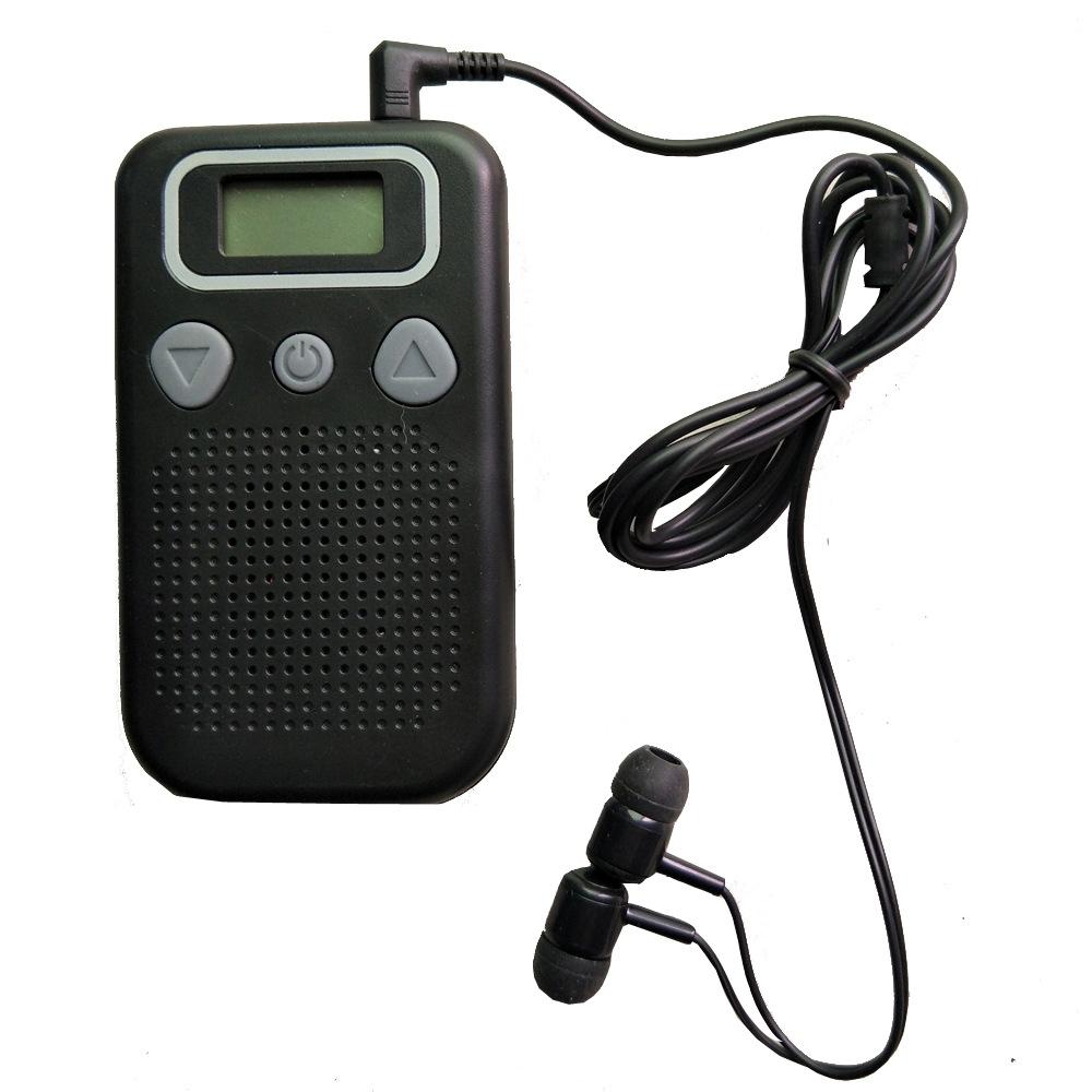 Black In Ear Hearing Amplifier Battery Powered 3