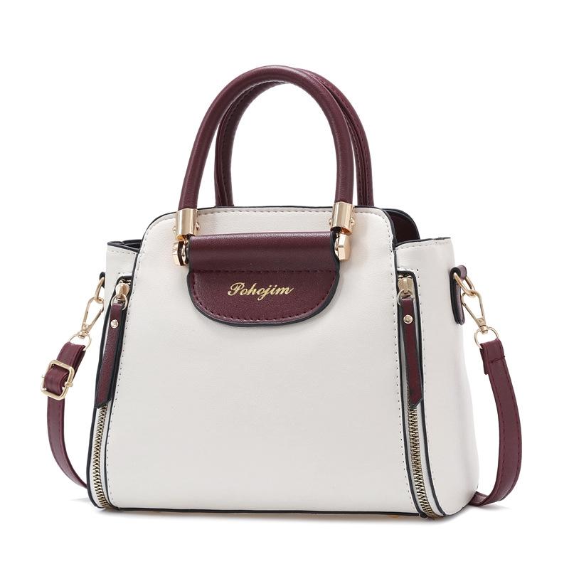 Large Capacity Women Colorblock Crossbody Bag - Black 12