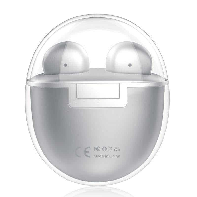 Transparent Jelly Charging Case for F-22pro Tws Bluetooth Earphones - Silver 3