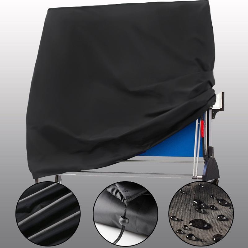 Waterproof Outdoor Table Tennis Cover - 165x70x185cm - Black / Silver 5