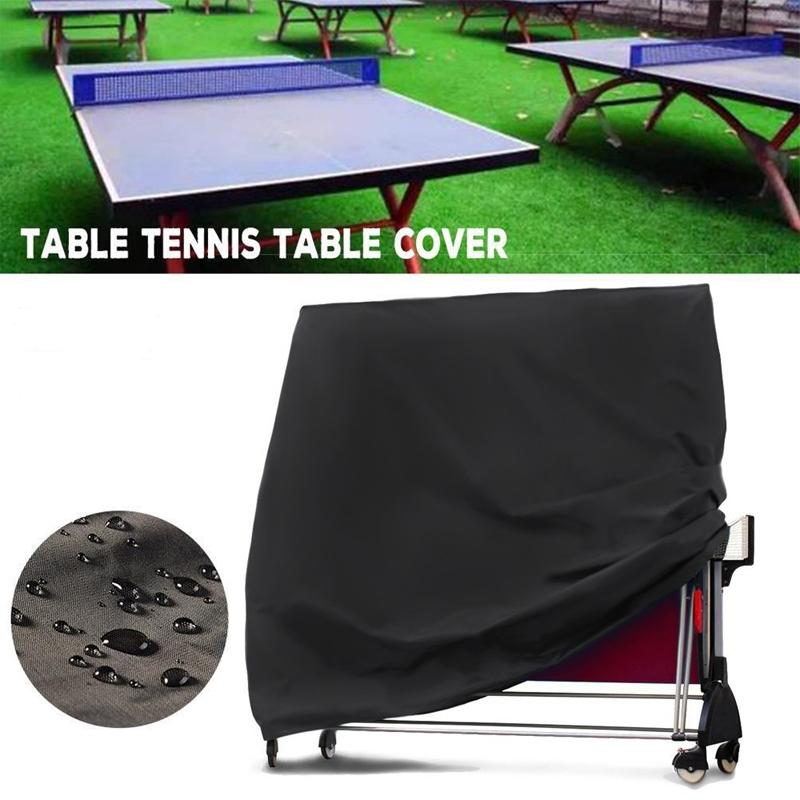 Waterproof Outdoor Table Tennis Cover - 165x70x185cm - Black / Silver 6