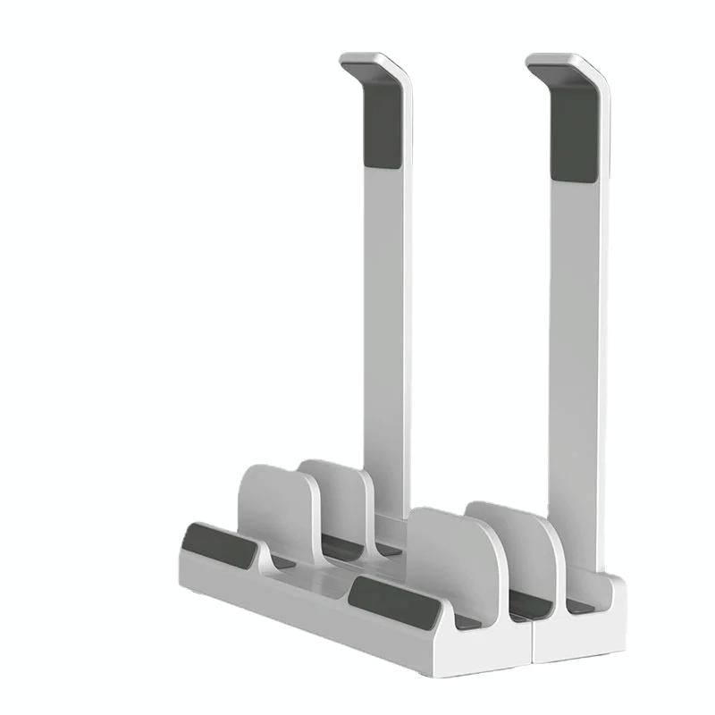 Versatile Laptop Stand with Storage and Cooling - Desktop Heightening Rack - Black 11