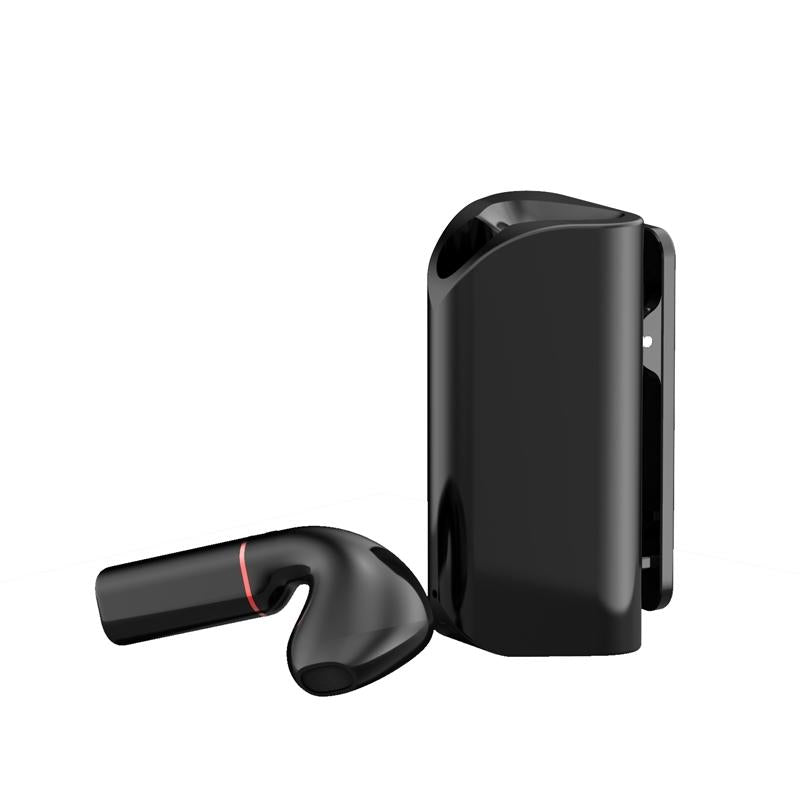 Mini Wireless Bluetooth Car Earphone with Mic - Business Driving - Black 10