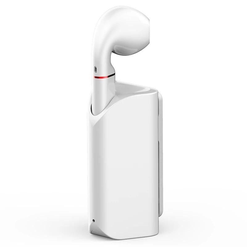 Mini Wireless Bluetooth Car Earphone with Mic - Business Driving - Black 11