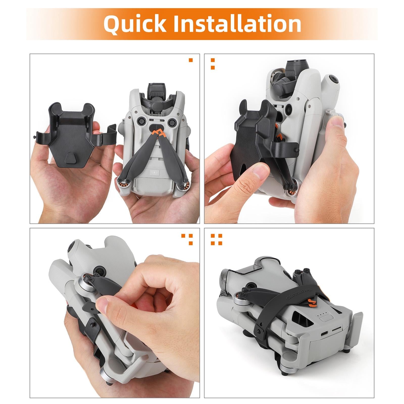 Fixed Propeller Guard for Dji Mini 4 Pro - Blade Holder - Orange 10