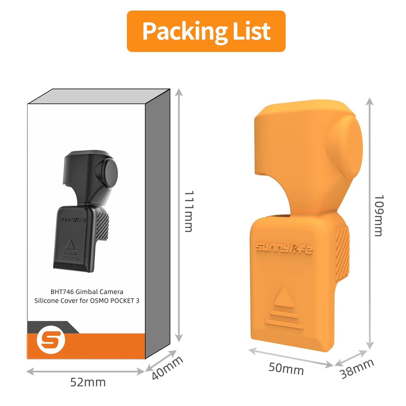 Silicone Protective Case for Dji Pocket 3 - Black 9