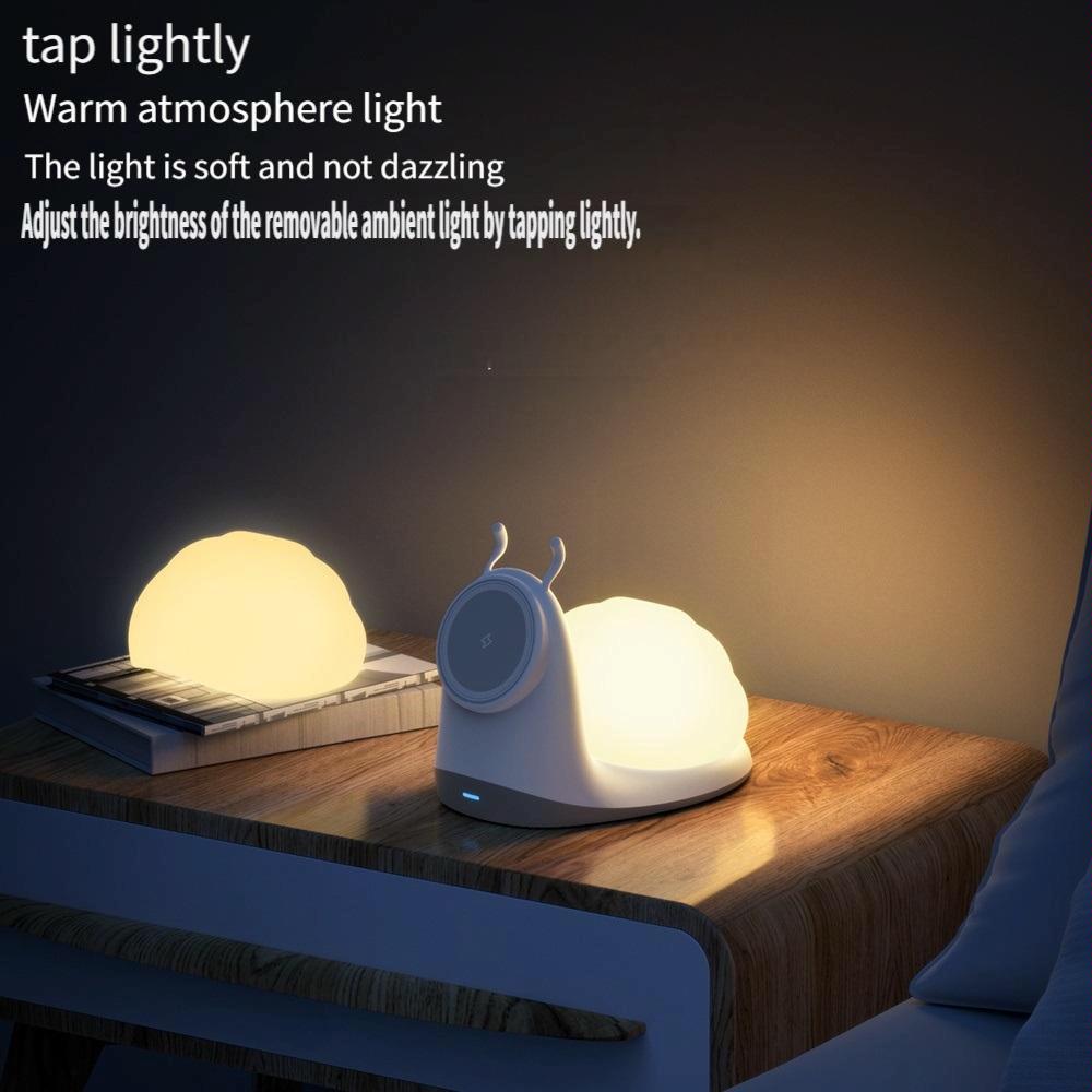 Wireless Charger With Night Light White 5