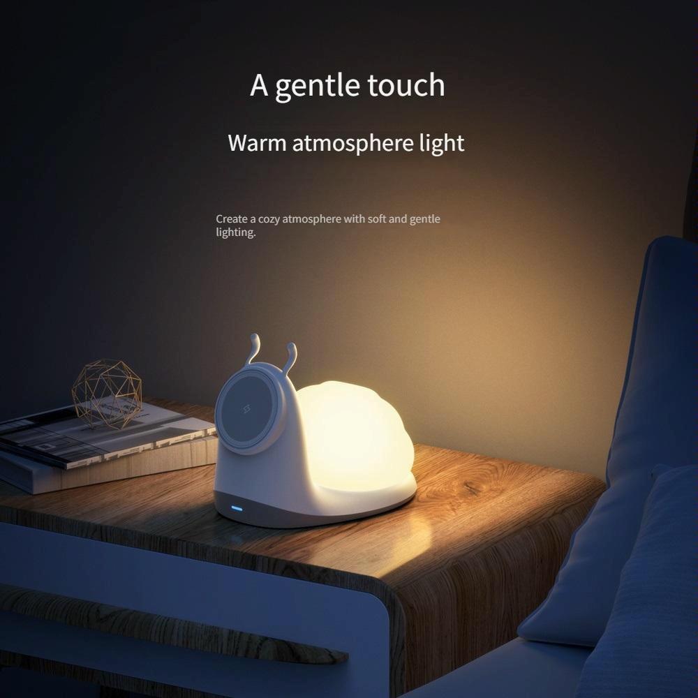 Wireless Charger With Night Light White 7