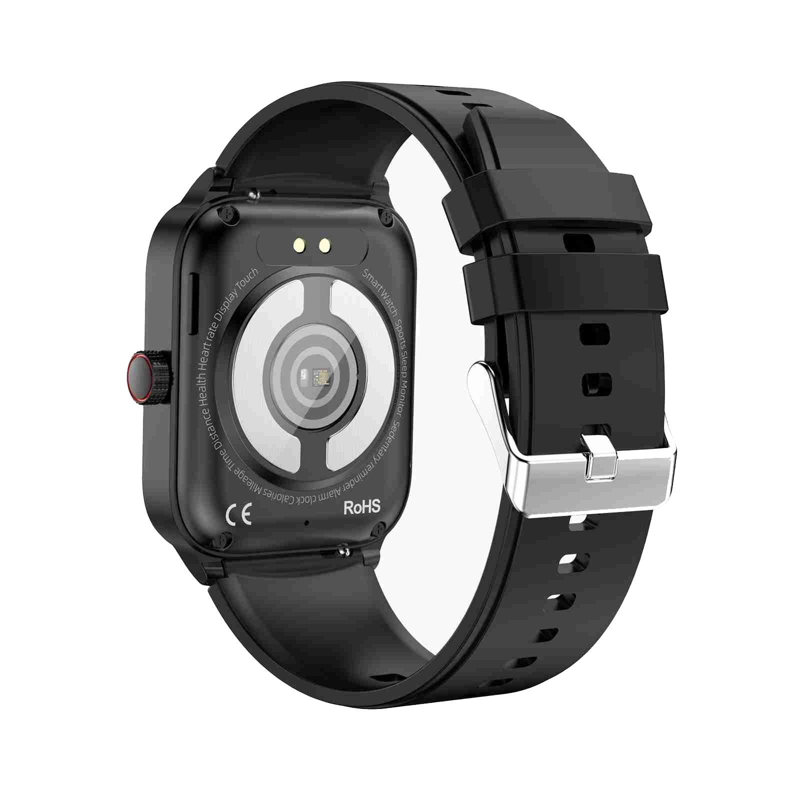 1.91 Inch Ip67 Waterproof Silicone Band Smart Watch Support Ecg / Non-Invasive Blood Glucose Measurement - Black 3