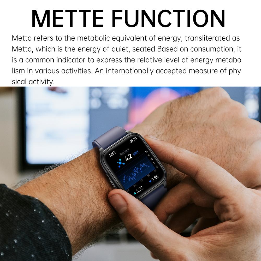 1.91 Inch Ip67 Waterproof Silicone Band Smart Watch Support Ecg / Non-Invasive Blood Glucose Measurement - Black 11