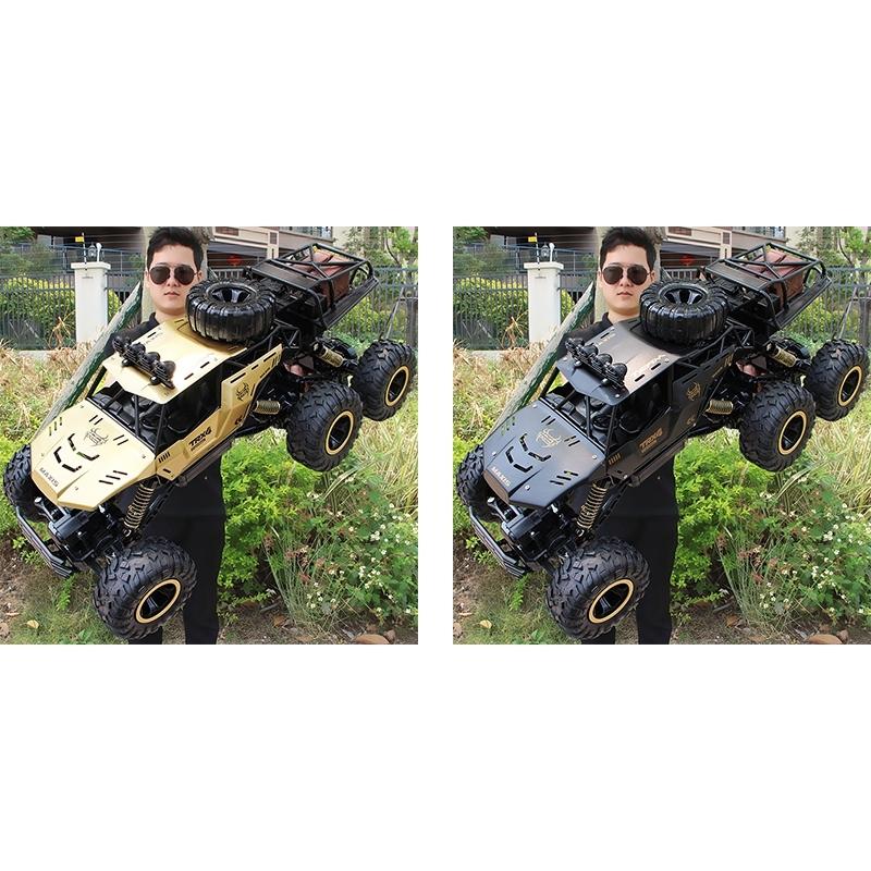 4wd Oversized Alloy Six Wheel Vehicle Rc Car - Black 3