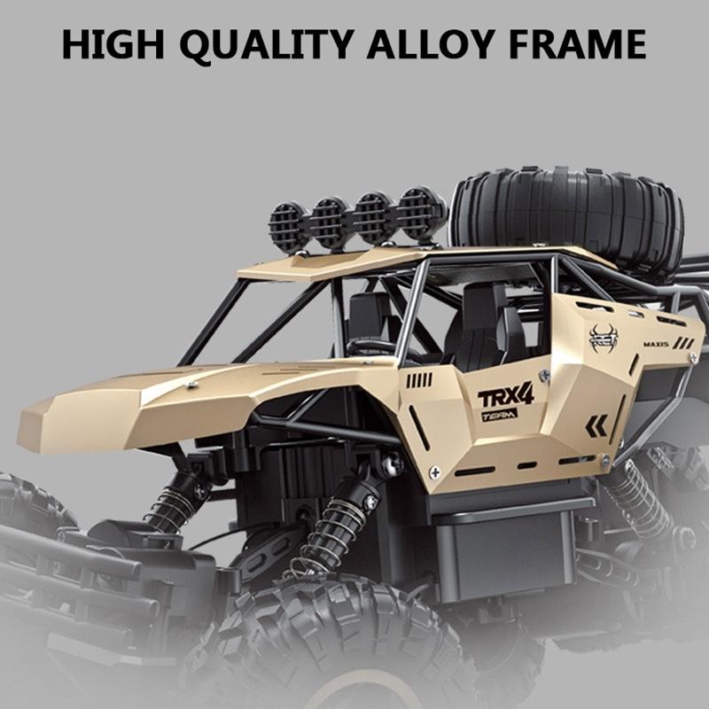 4wd Oversized Alloy Six Wheel Vehicle Rc Car - Black 4
