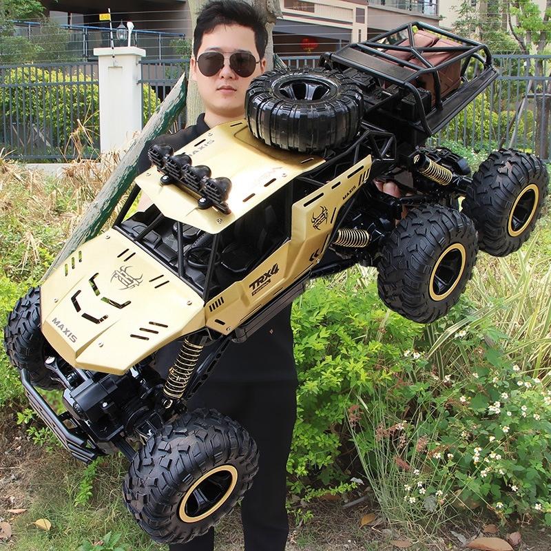 4wd Oversized Alloy Six Wheel Vehicle Rc Car - Black 9