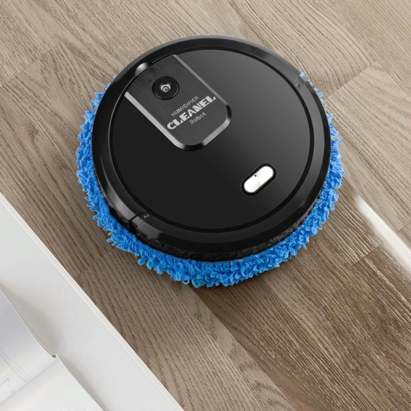 Smart Mopping Robot with Humidifier & Aroma Diffuser - Black 3