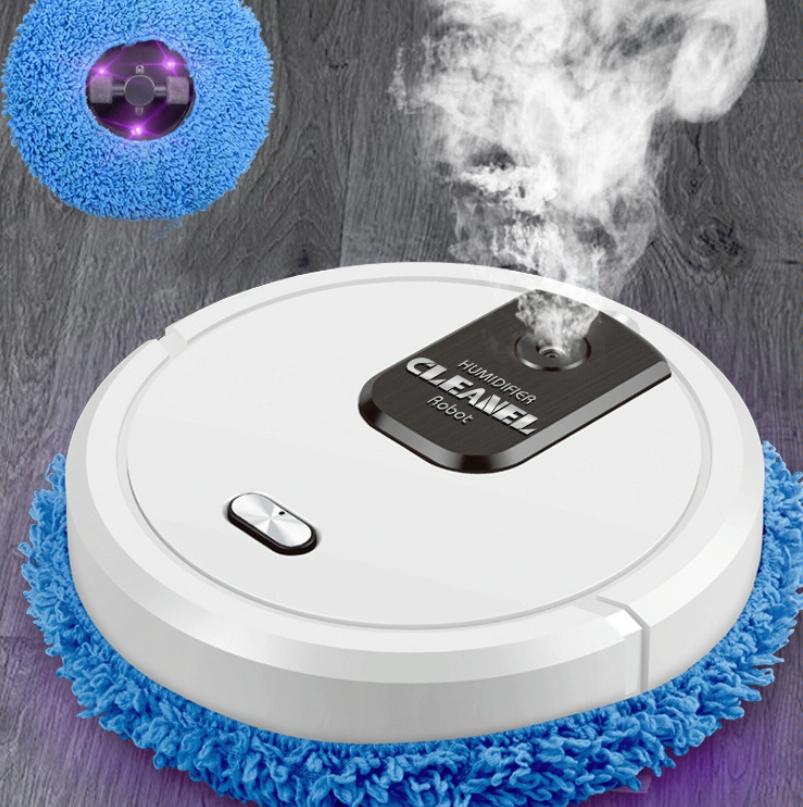 Smart Mopping Robot with Humidifier & Aroma Diffuser - Black 6