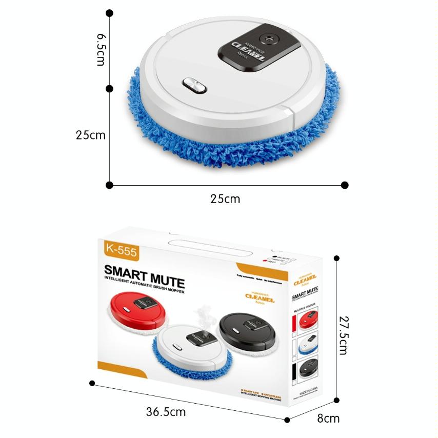 Smart Mopping Robot with Humidifier & Aroma Diffuser - Black 9