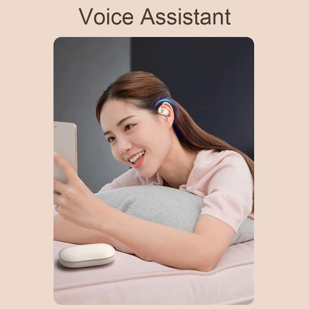 Wireless Dual-mic Bluetooth Earphones with Noise Reduction and Led Display - Black 3