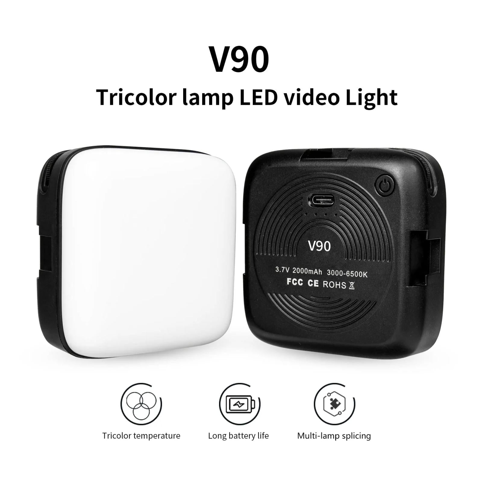 Portable V90 Led Fill Light for Mobile Beauty Live Streaming 7