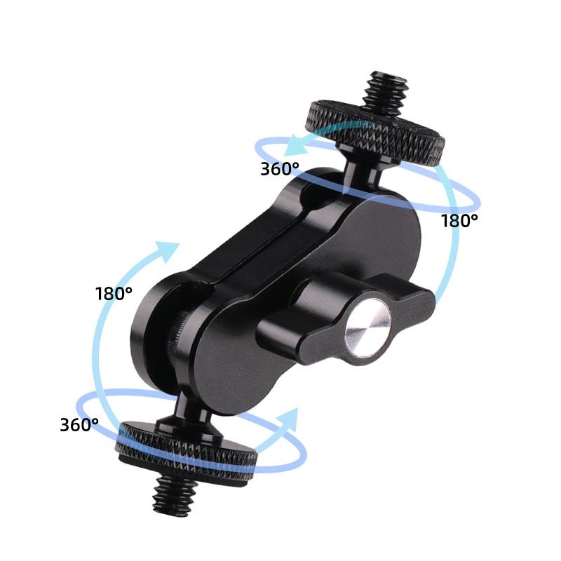 360 Pivot Magic Arm With Ball Head Bracket - Black 4