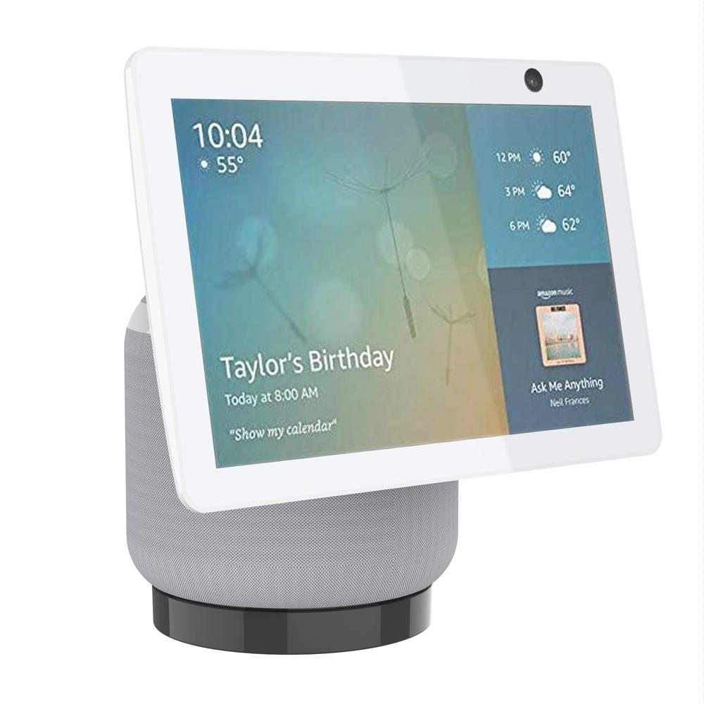Desktop Bracket for Amazon Echo Show 10 - no Drilling Required - White 3