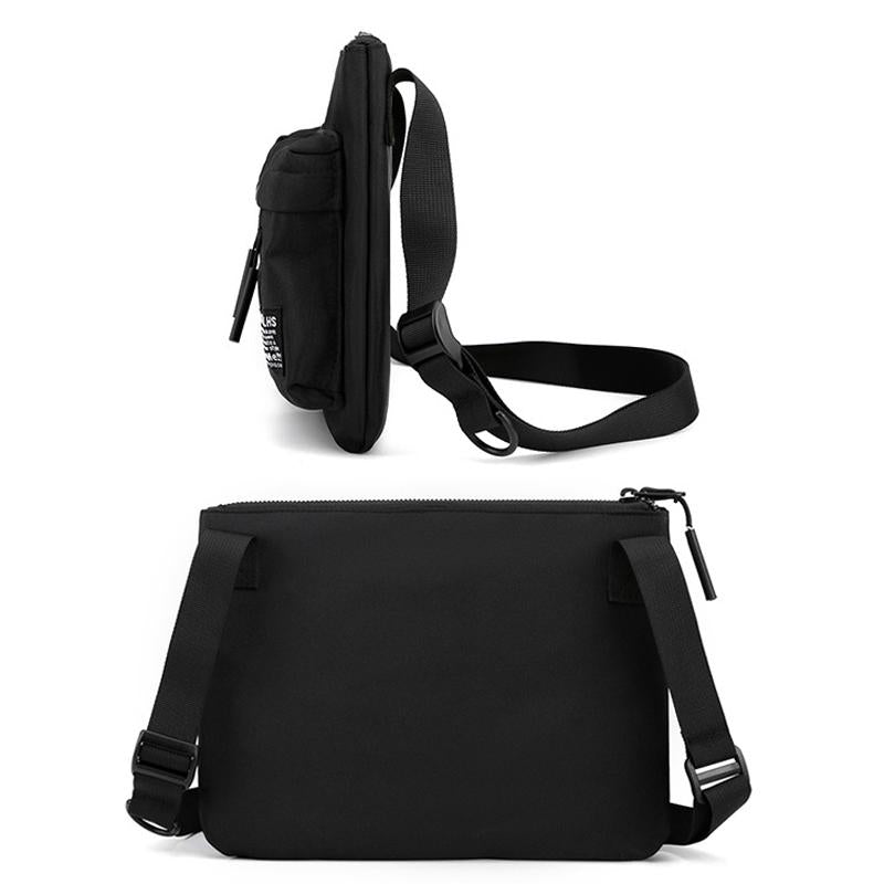 Leisure Sports Chest Bag Lightweight Shoulder Bag For Men - Black 4