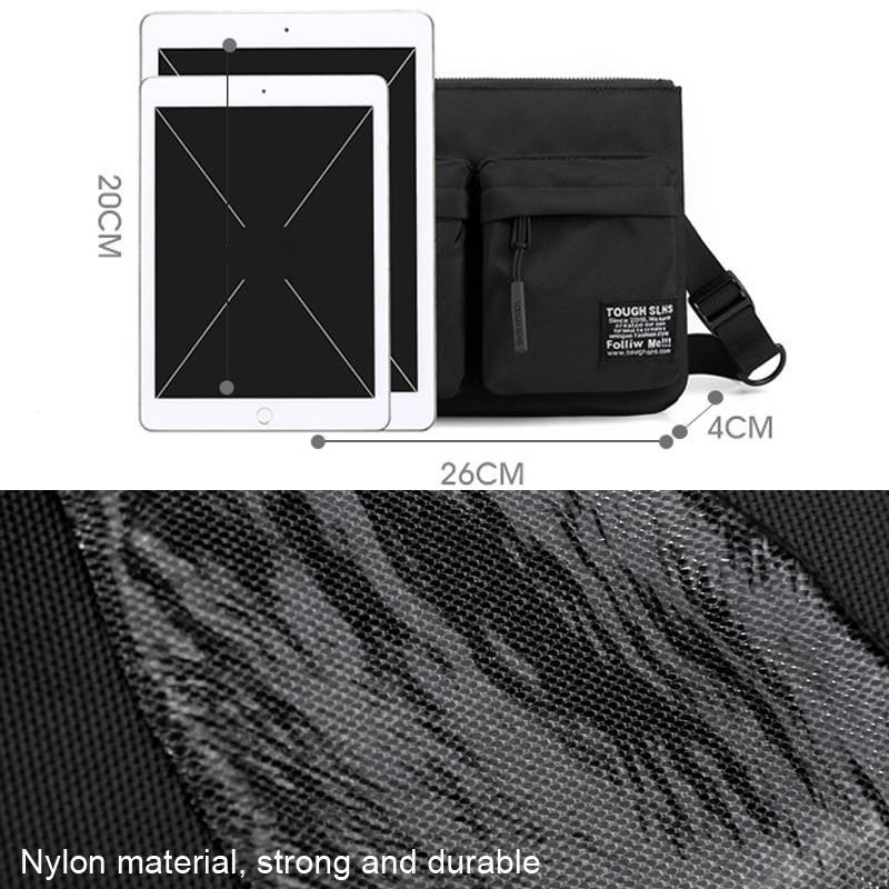 Leisure Sports Chest Bag Lightweight Shoulder Bag For Men - Black 6