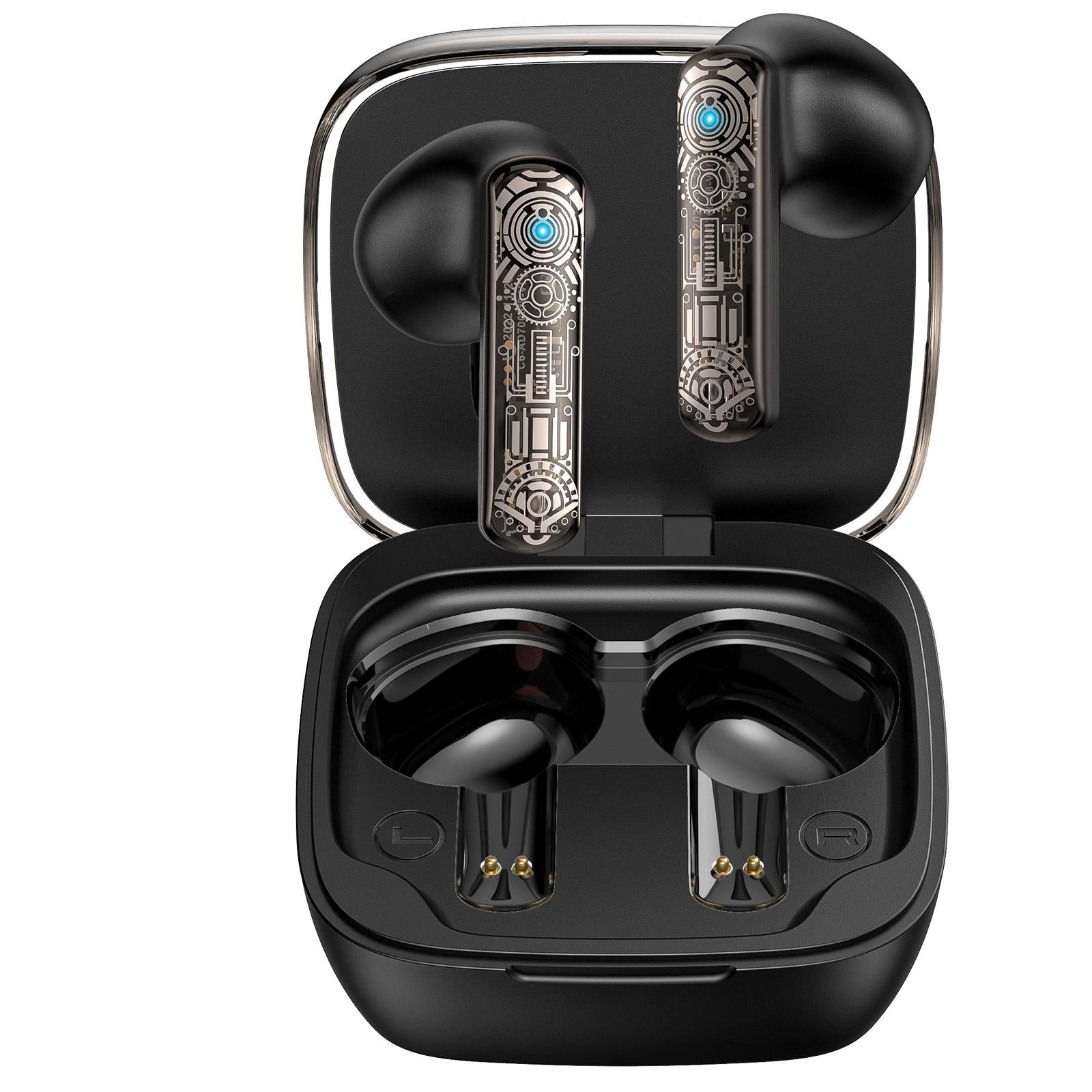 Black Tws Bluetooth Gaming Earphones with Noise Reduction 3
