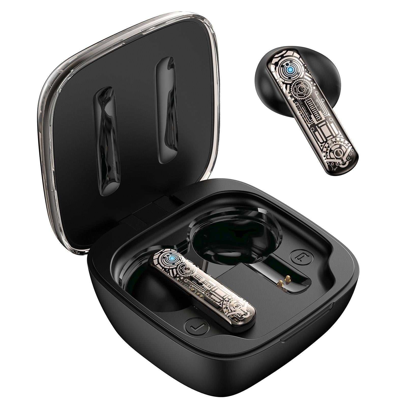 Black Tws Bluetooth Gaming Earphones with Noise Reduction 4
