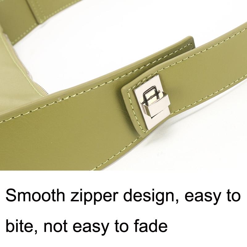 Vintage Semi Circular Underarm Bag White 5