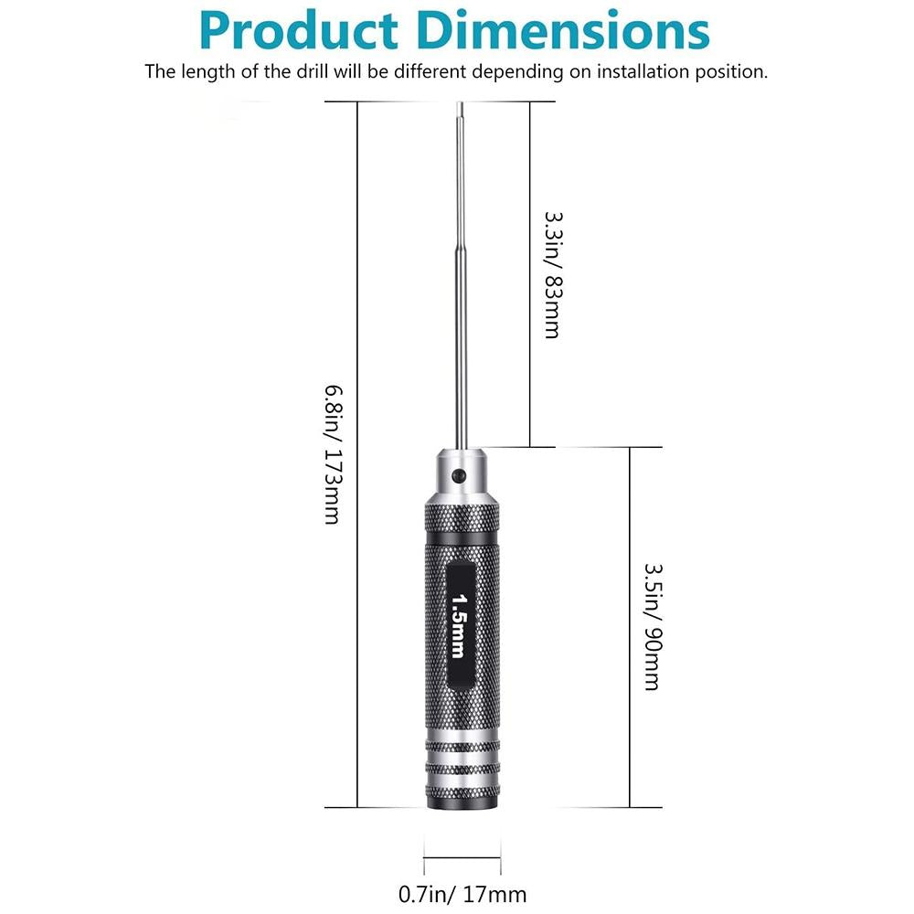Drone Repair & Disassembly Tool - Inner Hex T6 / T9 Screwdriver 3