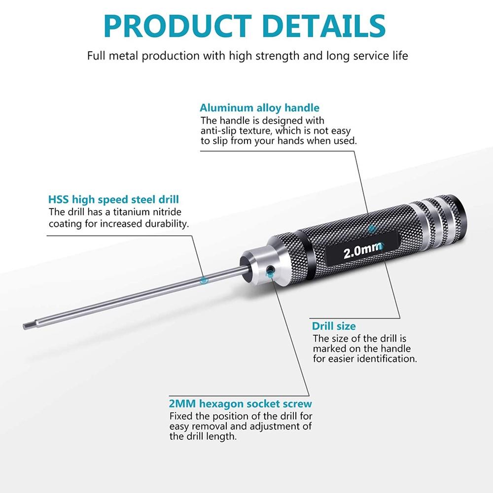 Drone Repair & Disassembly Tool - Inner Hex T6 / T9 Screwdriver 4