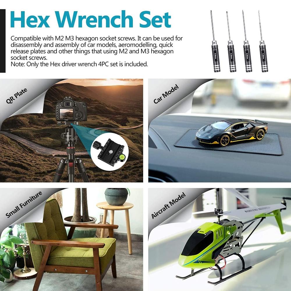Drone Repair & Disassembly Tool - Inner Hex T6 / T9 Screwdriver 7