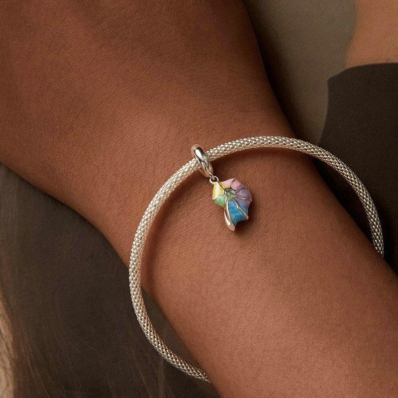 925 Sterling Silver Neon Conch Bracelet 7