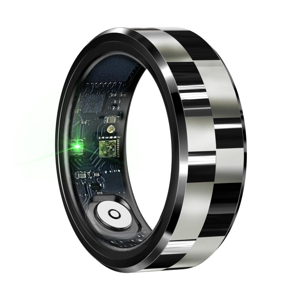 Smart Ring With Health Monitoring Gesture Control And Somatosensory Games - Size 11 - Black 11