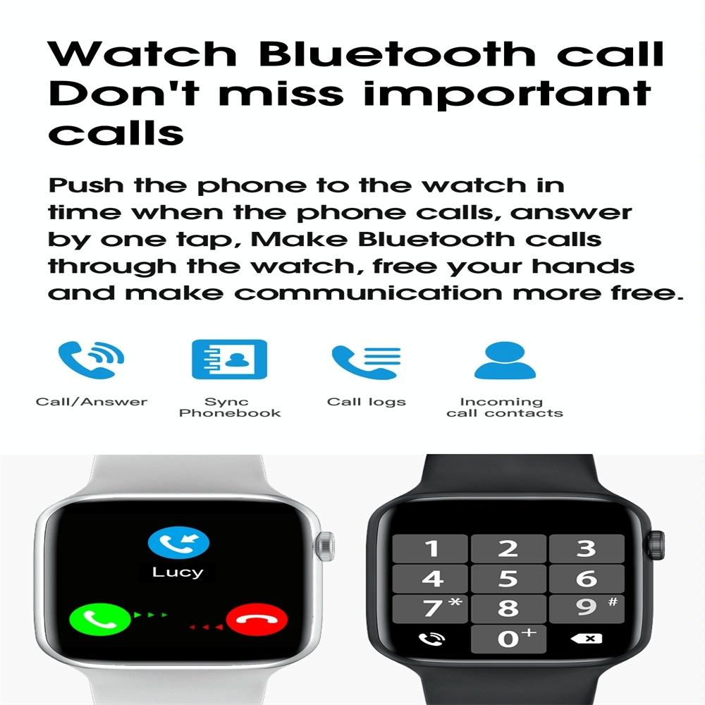 1.75 Inch Ips Smart Watch Waterproof Temp / Heart / Bp / Sleep Monitoring - Black 4