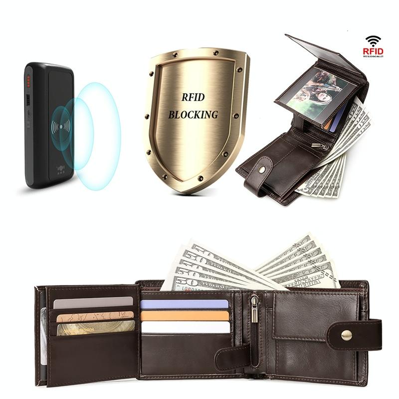 Men Multi-card Anti-magnetic Wallet - Compact Design 7
