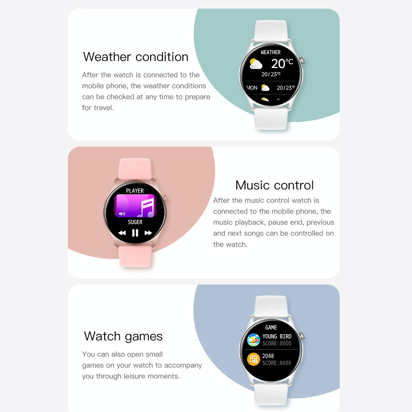 Smart Wristband With Sleep And Heart Monitoring - White 5