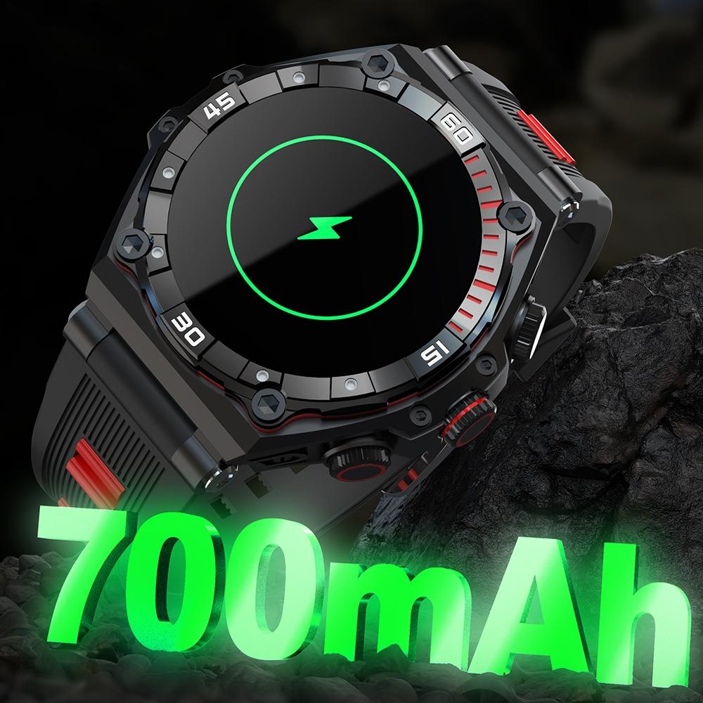 1.43 Inch Amoled Screen Smart Watch Supports Bluetooth Call / Blood Oxygen Detection - Red 6