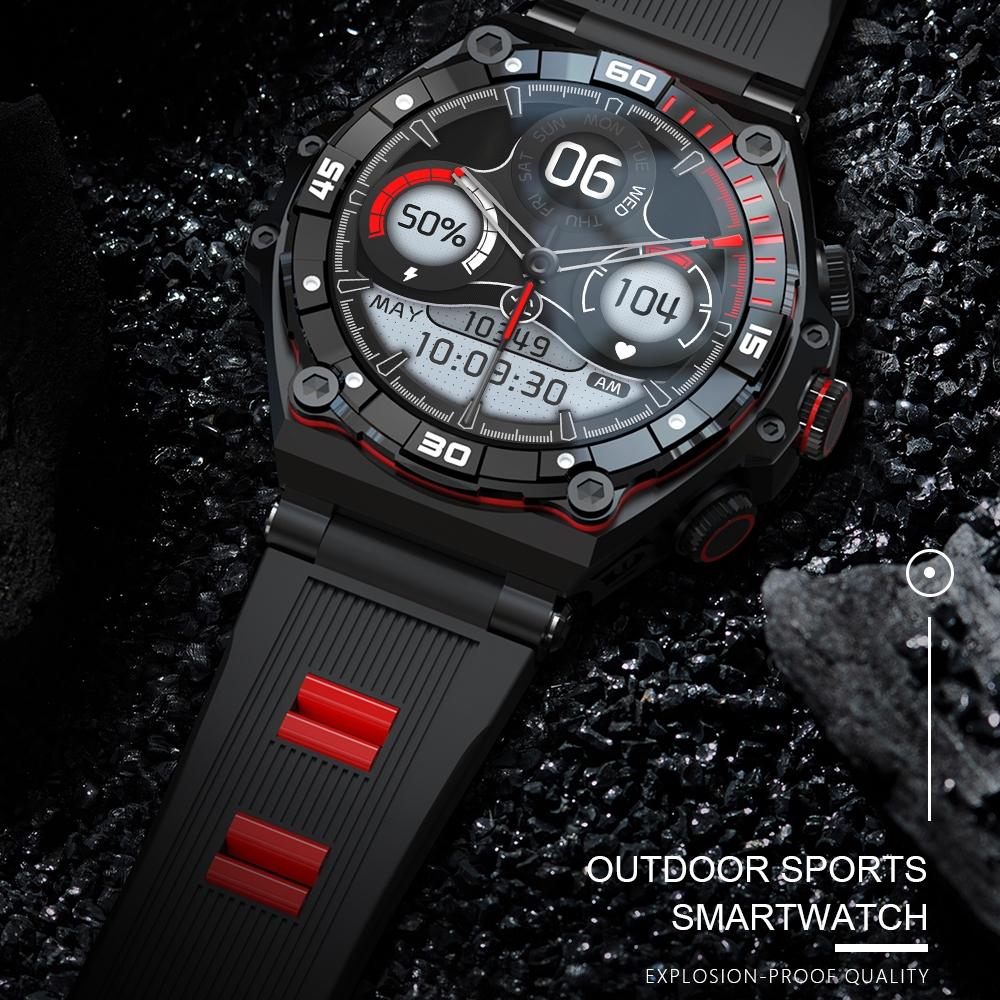 1.43 Inch Amoled Screen Smart Watch Supports Bluetooth Call / Blood Oxygen Detection - Red 11