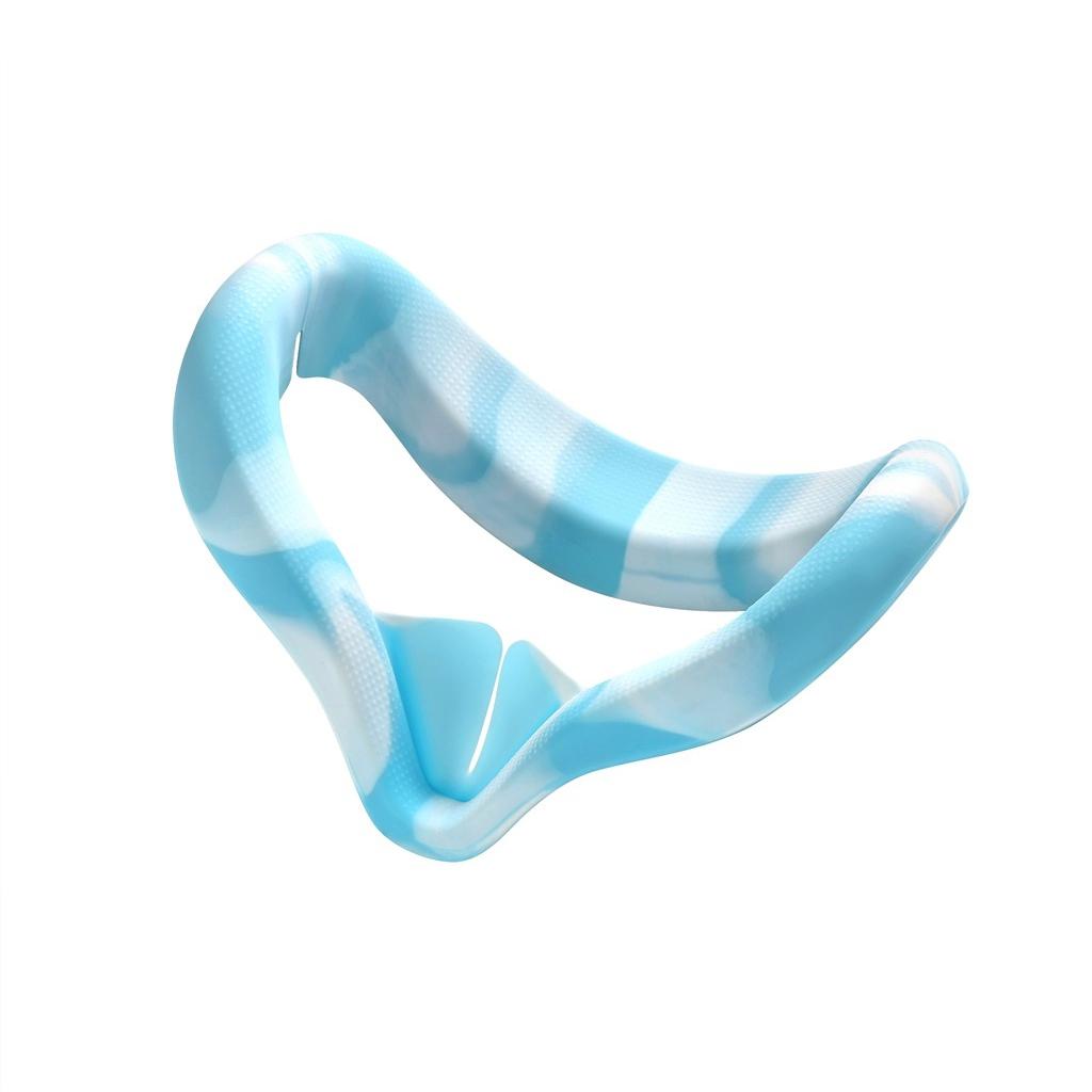 Silicone Vr Eye Cover for Oculus Quest 2 - Anti-sweat - White Blue 3