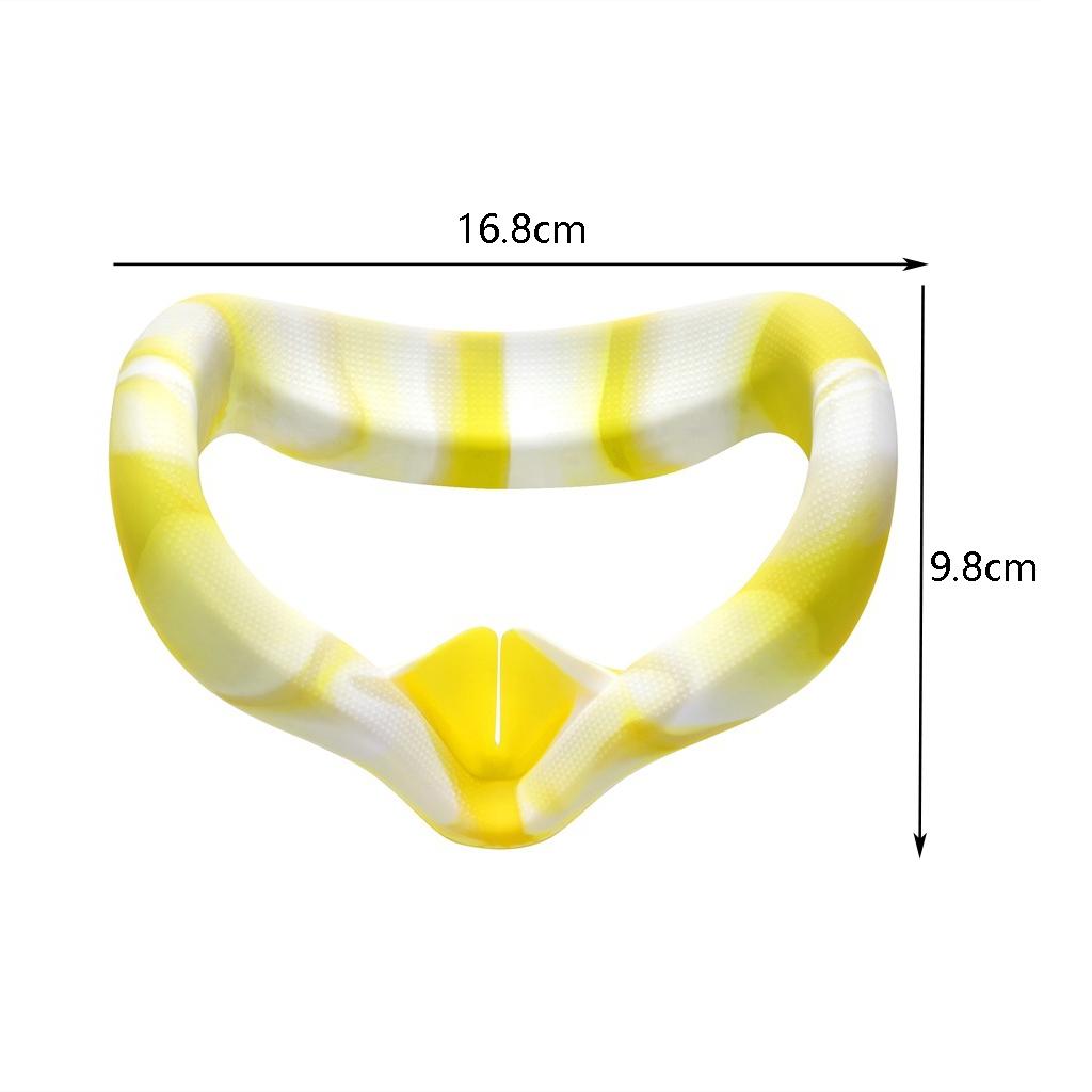 Silicone Vr Eye Cover for Oculus Quest 2 - Anti-sweat - White Blue 5